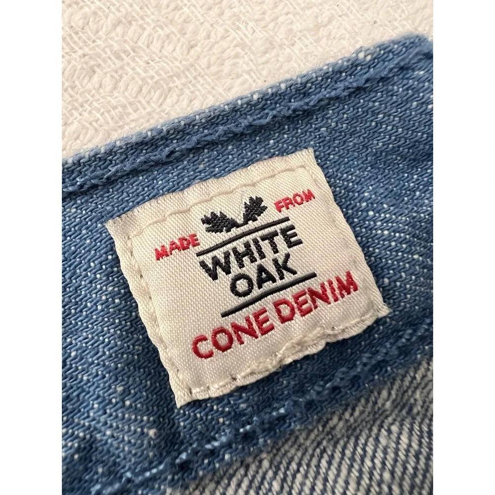 2015 Levis 501 Jeans White Oak Cone Mills Denim Neppy Sailor Blue 42x30 (40x28.5